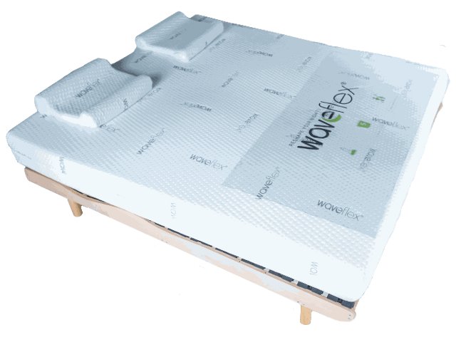 Waveflex matras en vaste bodem 2 persoons