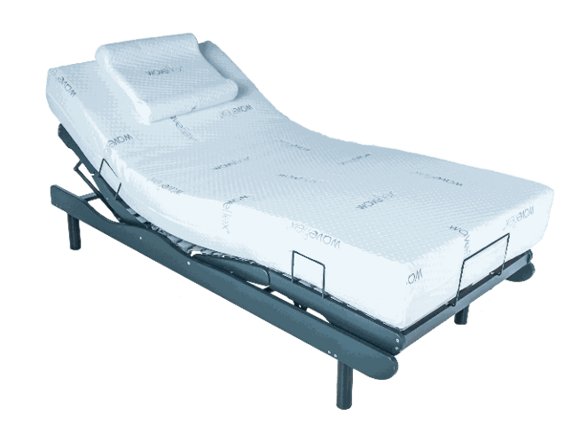 Waveflex matras en elektrisch verstelbare bodem 1 persoons 