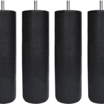 set buitenpoten Bultex zwart 23 cm (set van 4)